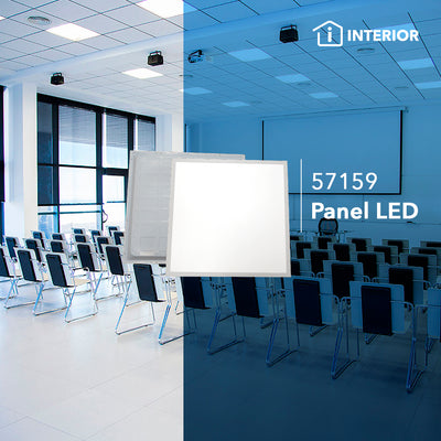 Panel LED 40W Blacklight empotrar 60x60cm, color de luz frío (6500K) cuerpo de aluminio de Philco