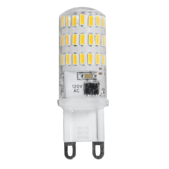 Foco atenuable tipo cacahuate 5W atenuable 110-127V color de luz neutro cálido (3000K) base G9 de iLumileds