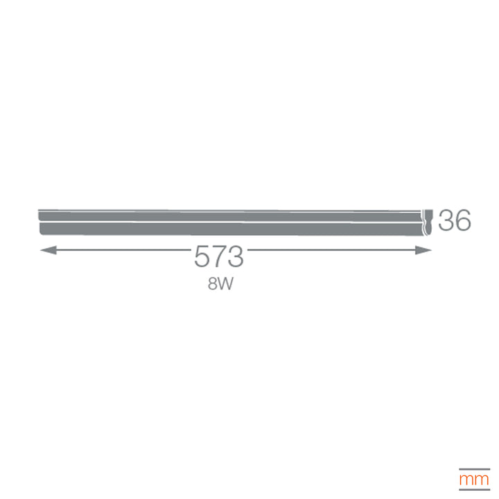 Luminario Linear Slim LED 8W (opción tiras continuas) 100-240V opciones color de luz de Ledvance