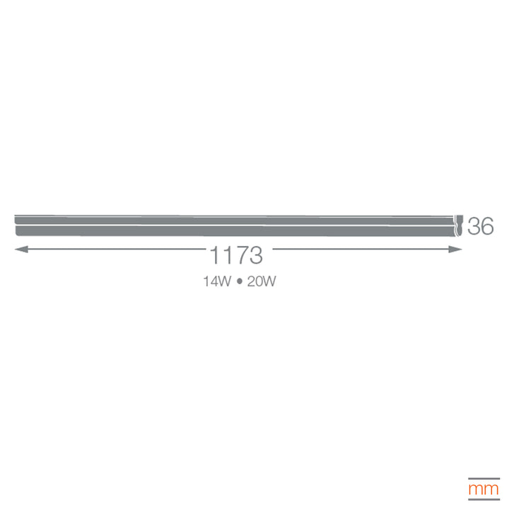 Luminario Linear Slim LED 20W (opción tiras continuas) de Ledvance