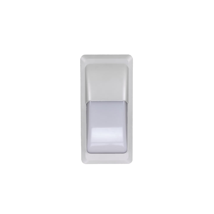 Luminario gris para muro SOPRAN 12w color de luz neutro cálido opción adicional acabado blanco o negro de Auro