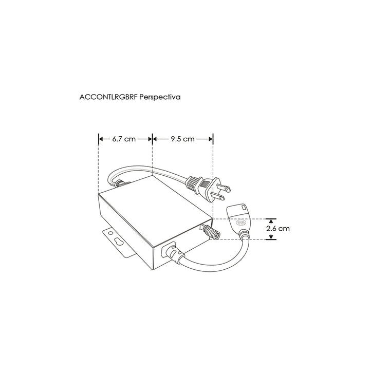 Controlador inalambrico para tira RGB para tira LED NONWIRE de iLumileds con escenas programadas