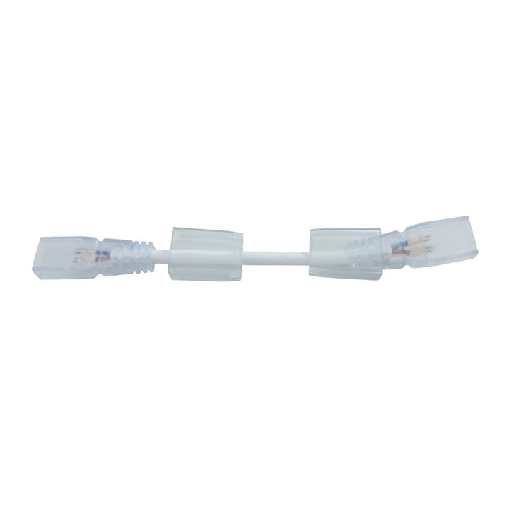 Cople con cable de 28.8cm para tira LED 2835 o 5050 de 127V ca IP65 iLumileds, vista frontal, modelo ACOPLTLC28355050