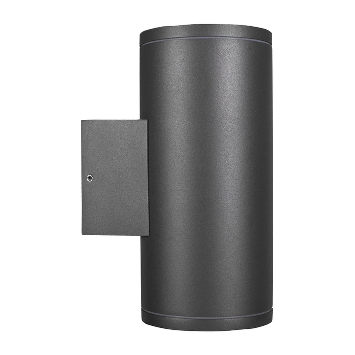 Luminario cilíndrico GAIA 17cm bidireccional para foco MR16 GU10 acabado gris de Auro