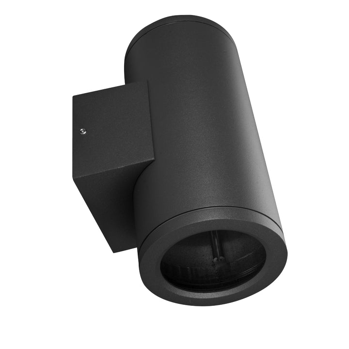 Luminario cilíndrico GAIA 17cm bidireccional para foco MR16 GU10 acabado gris de Auro