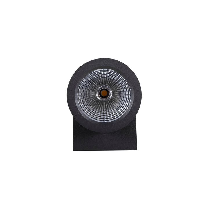 Luminario cilíndrico bidireccional GAIA LED para muro 2x6W 90° color de luz neutro cálido (3000K) acabado gris de Auro