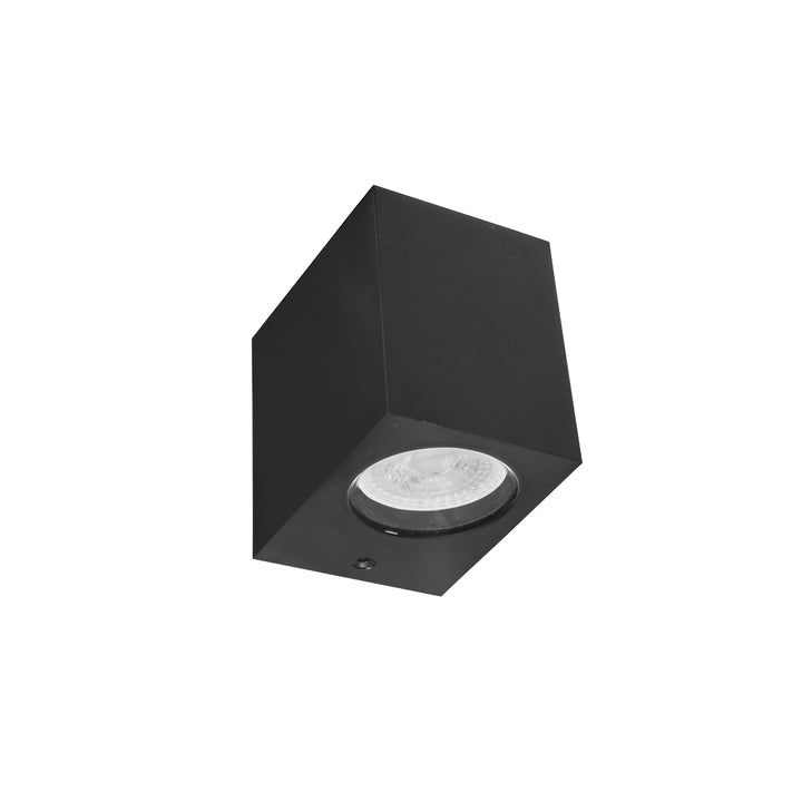 Luminario rectangular GLAD para un foco MR16 GU10 acabado gris urbano o blanco de Auro