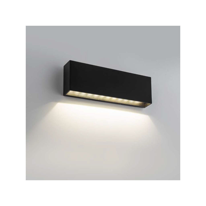 Luminario arbotante rectangular KUNO 6w color de luz neutro cálido acabado gris (tapa blanca incluida) de Auro