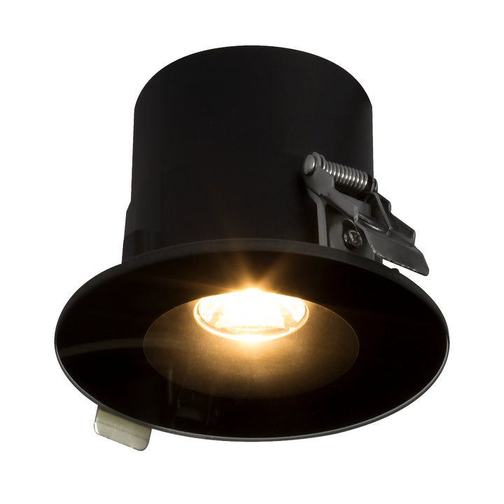 Downlight con panel de cristal templado 6w 25° color de luz neutro cálido (se puede instalar en exteriores) opción de acabado negro o blanco de Auro