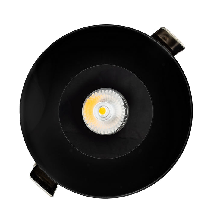 Downlight con panel de cristal templado 6w 25° color de luz neutro cálido (se puede instalar en exteriores) opción de acabado negro o blanco de Auro