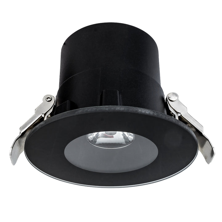 Downlight con panel de cristal templado 6w 25° color de luz neutro cálido (se puede instalar en exteriores) opción de acabado negro o blanco de Auro