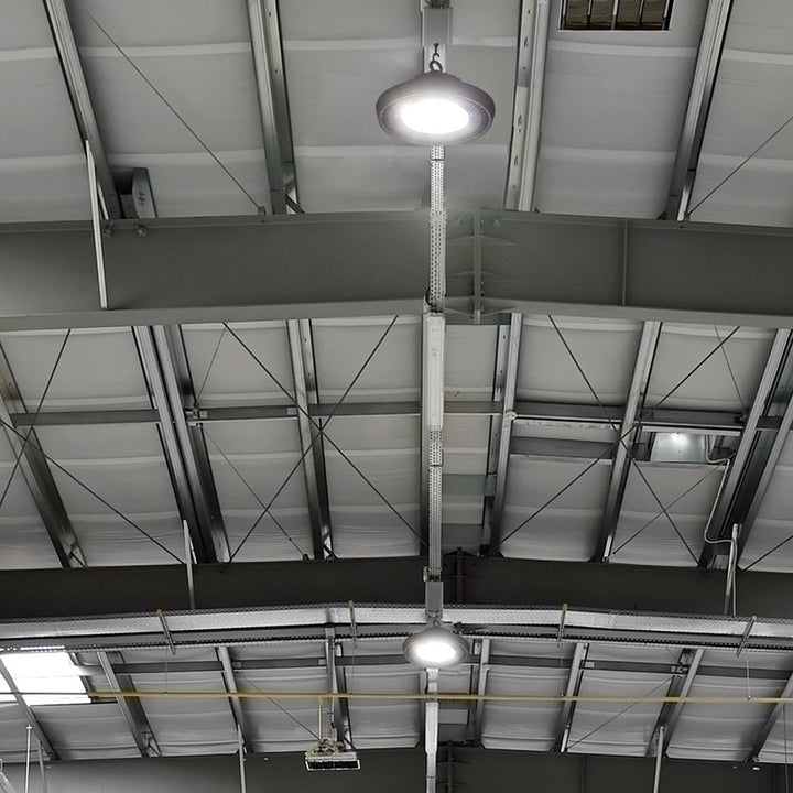Luminario industrial Highbay ODOM para suspender 150w 21,000lm 5000K atenuable 0-10V de Auro