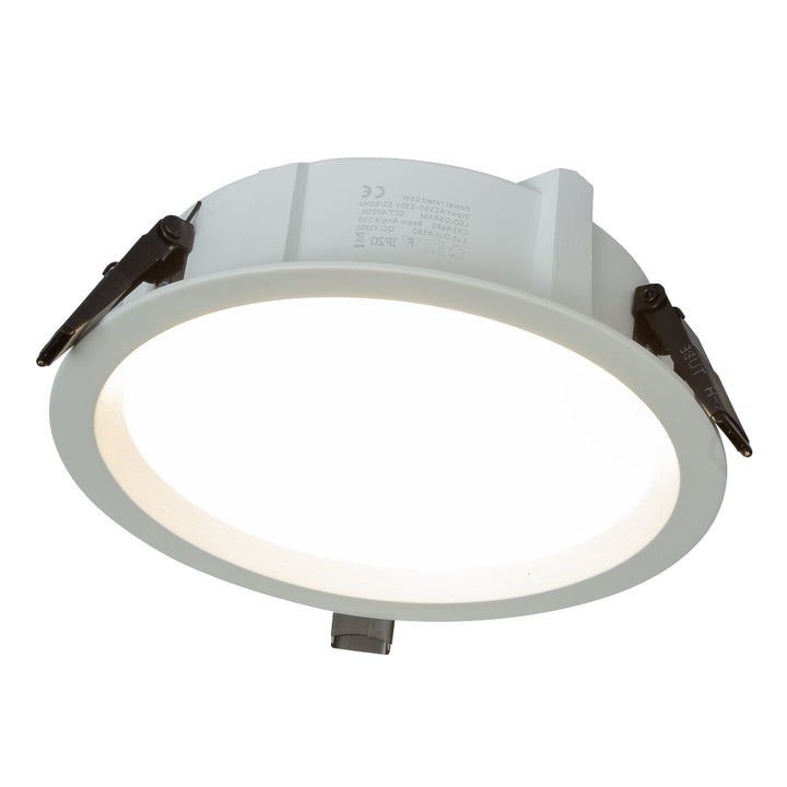 Downlight blanco RODA 25W opciones color de luz neutro cálido y neutro de AURO Lighting