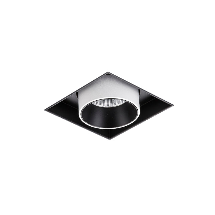Downlight trimless UNAX 12W 35° luz cálida dirigible con reflector extraíble base cuadrada para empotrar de Auro