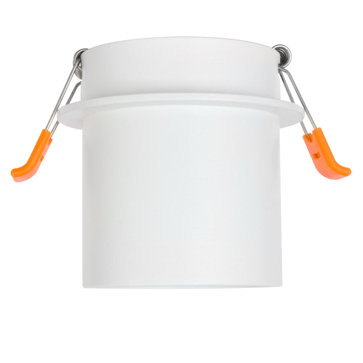 Marco para emporar CORA Ø6cm con difusor de cristal para lámpara MR16 opción acabado blanco o negro de AURO Lighting