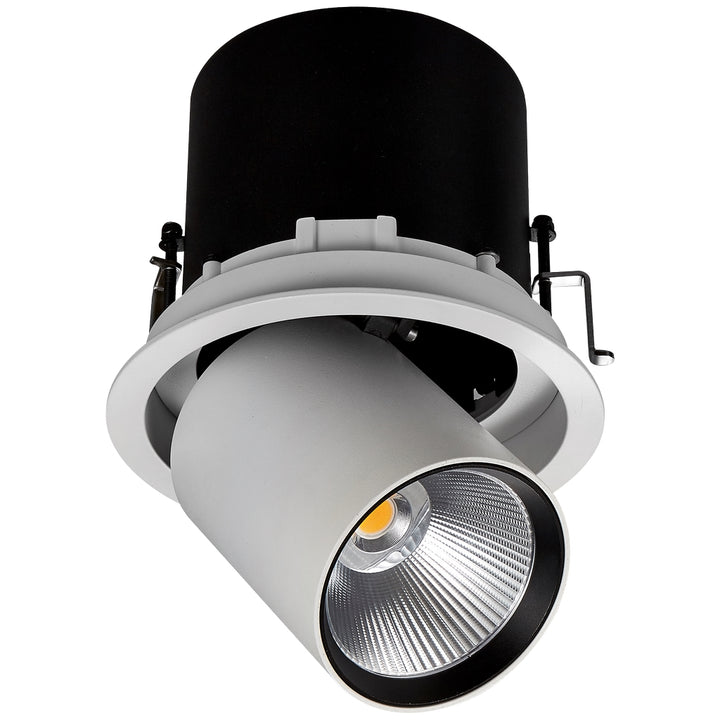 Downlight UNAX 25W 24° luz cálida dirigible con reflector base circular para empotrar opciones ángulos de salida de Auro