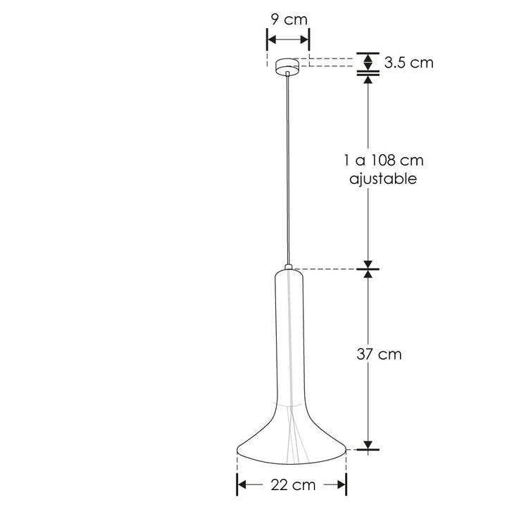 Luminario Laga Concreto decorativo de concreto circular para focos base E14 de iLumileds