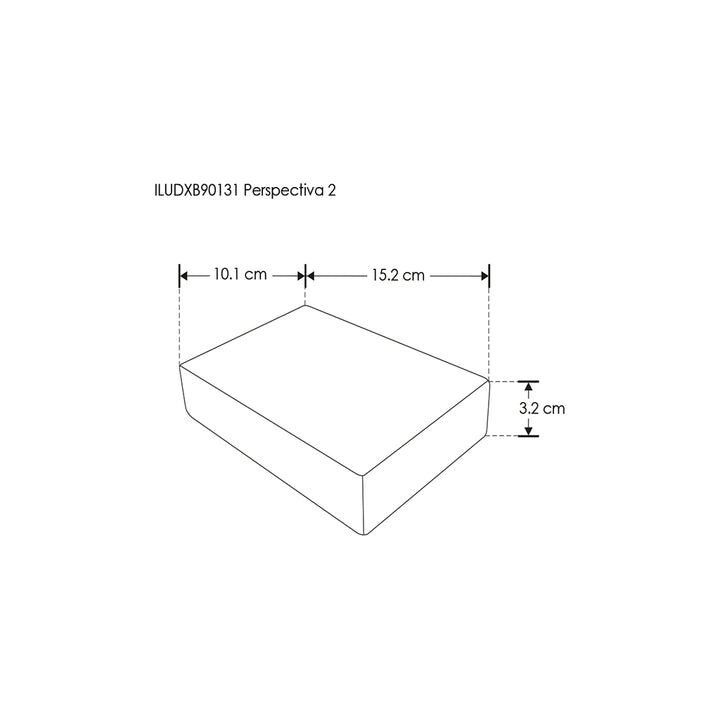 Luminario modular para muro 5 piezas, incluye un módulo integrado con luz 7W 3000K y 4 sin luz para crear juego de luz y sombra de iLumileds