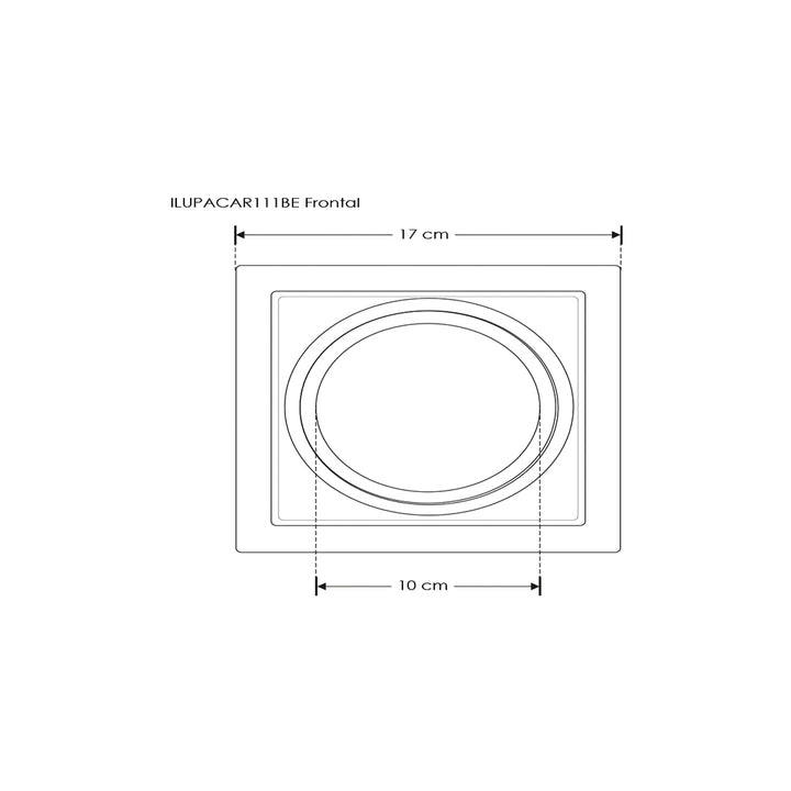 Downlight dirigible para AR111 fabricado en policarbonato opción acabado negro o blanco (opción de crear combinación con más luminarios) de iLumileds