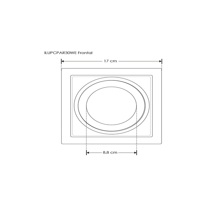 Downlight dirigible para Par30 opción de acabado negro o blanco (opción de crear combinación con más luminarios) de iLumileds