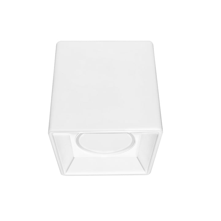 Downlight rectangular sobreponer para lámparas MR16, incluye base GU5.3 de iLumileds