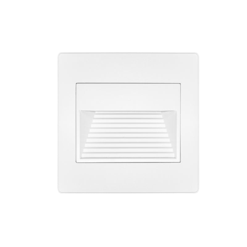 Luminario blanco de cortesia para empotrar en muro 1W luz indirecta de iLumileds