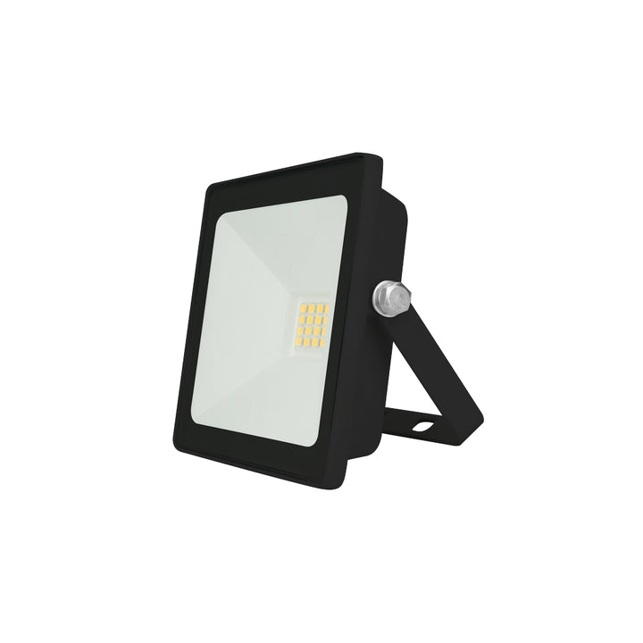 Reflector LED plano 20W 120° fabricado en aluminio acabado negro, luz cálida 3000K de iLumileds