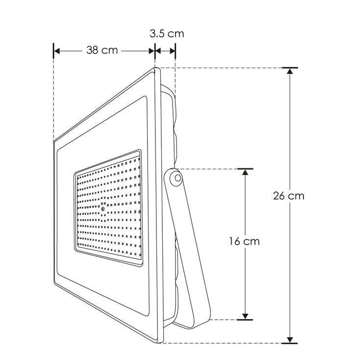 Reflector plano LED 300W luz fría 120° 100-240V IP65 de iLumileds