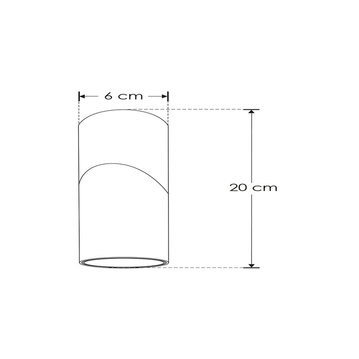 Luminario cilíndrico dirigible para sobreponer para lámpara MR16 GU10 (no incluida) de iLumieds