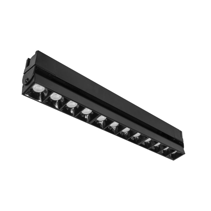 Proyector lineal 30W 36° dirigible con 12 cuerpos ópticos para riel electrificado luz neutro cálido o neutro, 110-240V de iLumileds