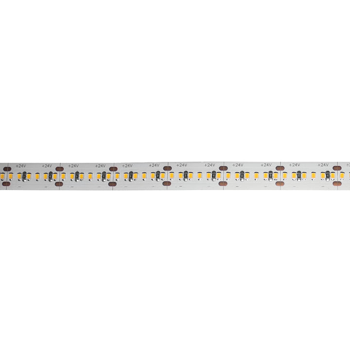 Tira LED 24W/m 24V CRI:90 con 300 chips/m rollo 5m opción de tonos de luz, con auto adhesivo de iLumileds