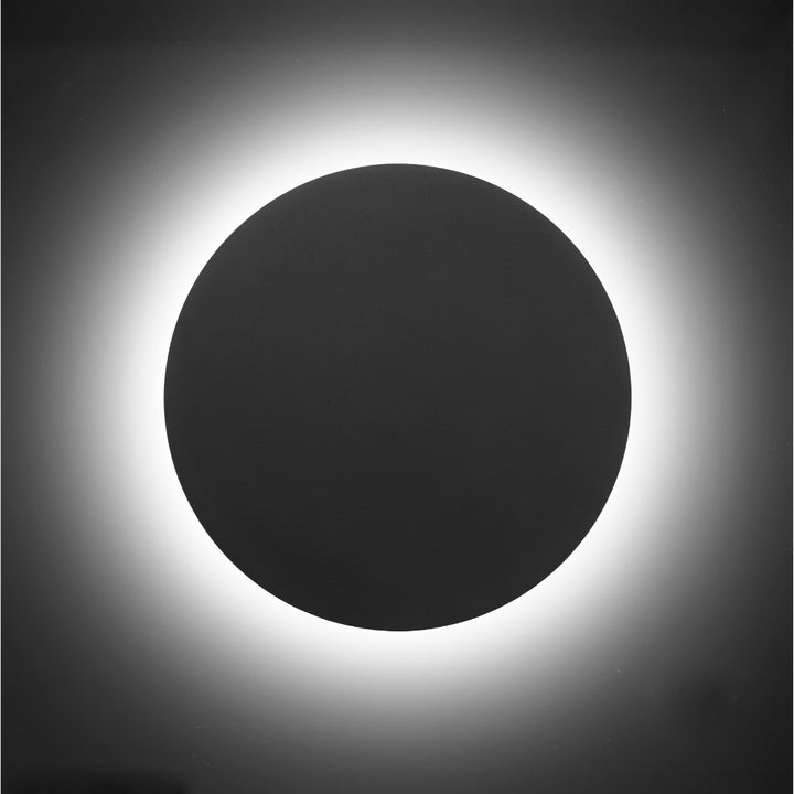 Circulo grande de luz en negativo 9W 3000K iLumileds, acabado negro