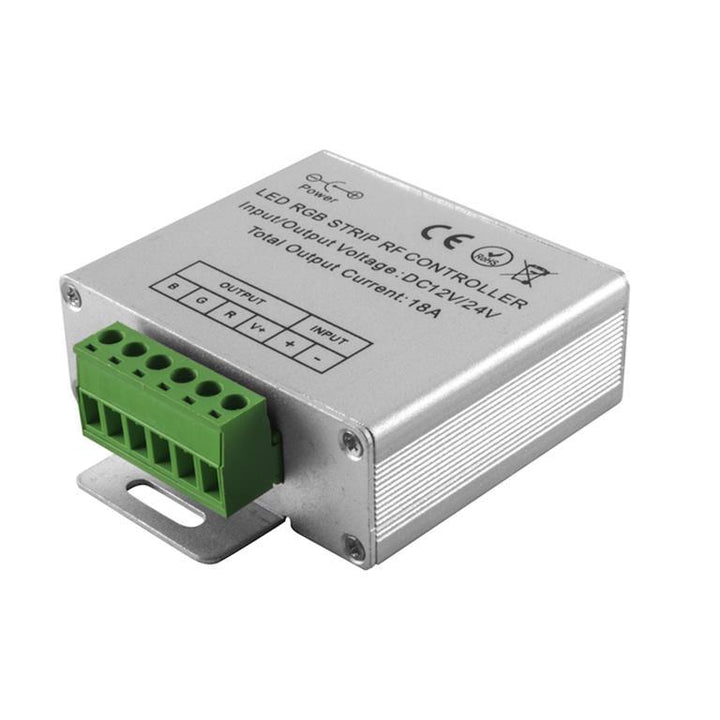 Controlador remoto inalámbrico IR para tira LED RGB cambio de color y escenas programadas hasta 72W/12V cc - 144W/24cc de iLumileds