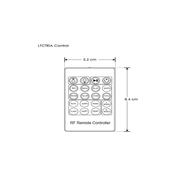 Controlador remoto inalámbrico IR para tira LED RGB cambio de color y escenas programadas hasta 72W/12V cc - 144W/24cc de iLumileds