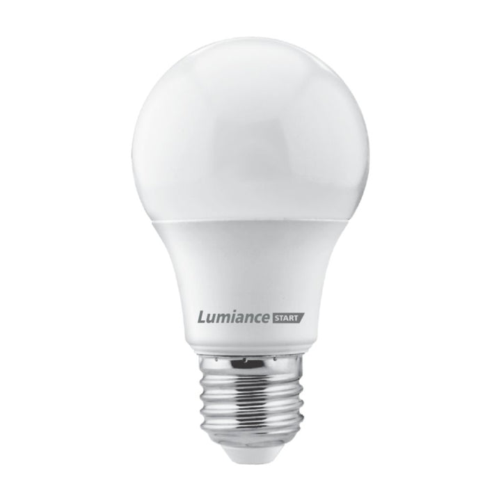 Foco LED A60 ECO 12W 100-240V opciones color de luz neutro cálido o frío de Lumiance (Venta múltiplos de 100pz)