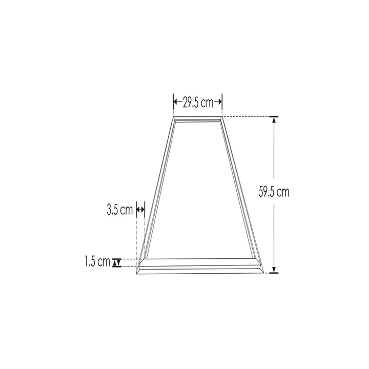 Luminario marco luminoso 30W 29.5x59.5cm para plafón reticular o suspender de iLumileds