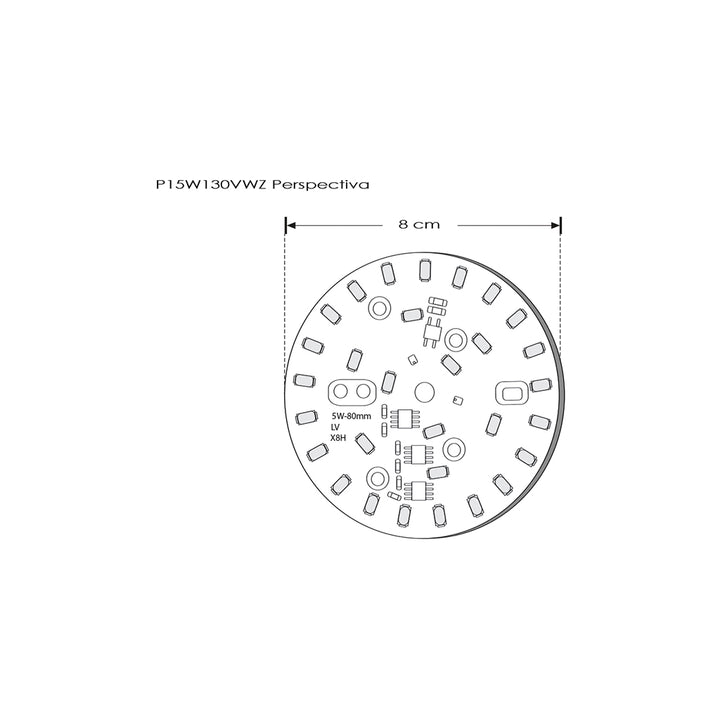 Módulo LED tipo pastilla 15W 130Vca opciones color de luz Neutro Cálido / Neutro Frío de iLumileds