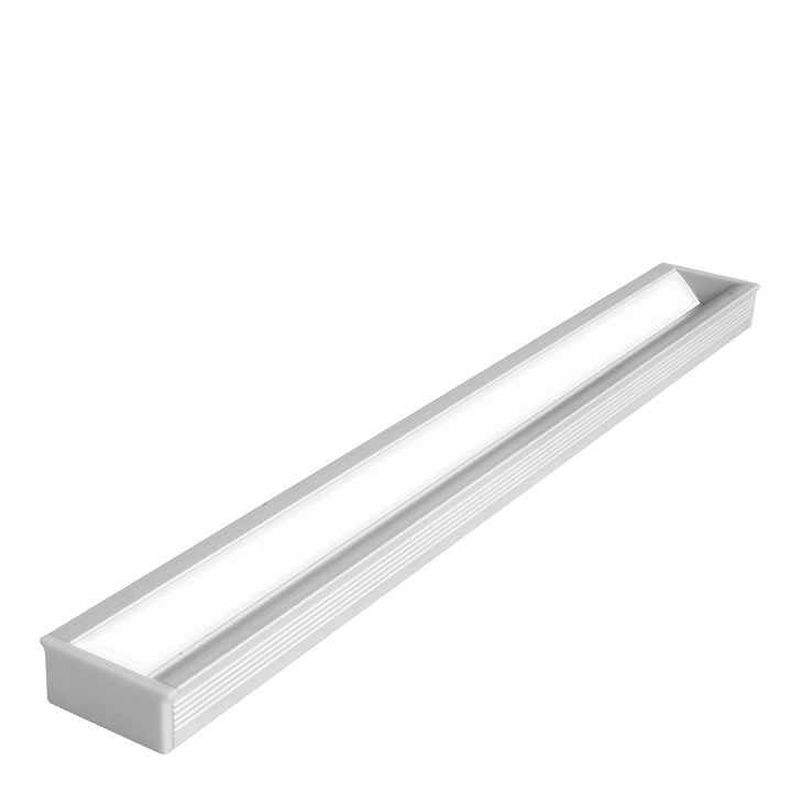 Kit perfil aluminio WallWasher PA2411KIT. -L:2m A:2.2/2.4cm Al:1.05cm- incluye difusor, 2 tapas laterales y 2 grapas de sujeción de iLumileds