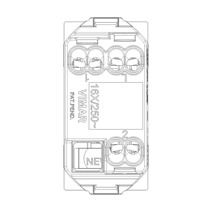 Conmutador (apagador escalera) 1P 16AX para NeveUp opción acabado blanco o carbón mate de Vimar