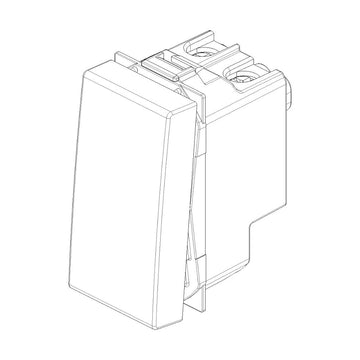Pulsador 1P NO 10A para NeveUp opción acabado blanco o carbón mate de Vimar