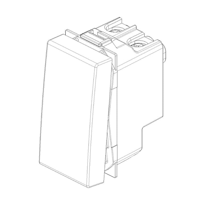 Pulsador 1P NO 10A para NeveUp opción acabado blanco o carbón mate de Vimar