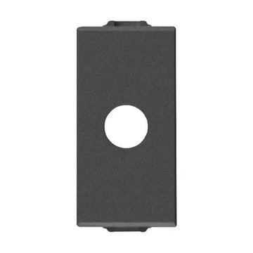 Salida de cable con sujeta cable para NeveUp opción acabado blanco o carbón mate de Vimar