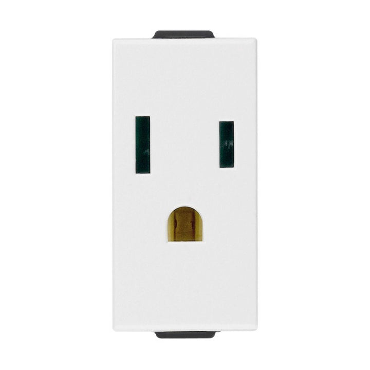 Contacto 1 módulo Toma 2P+T 15A 127V para NeveUp opción acabado blanco o carbón mate de Vimar