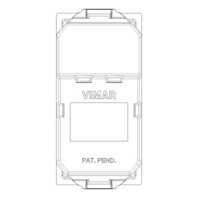 Conector telefónico RJ11 6/4 para NeveUp opción acabado blanco o carbón mate de Vimar