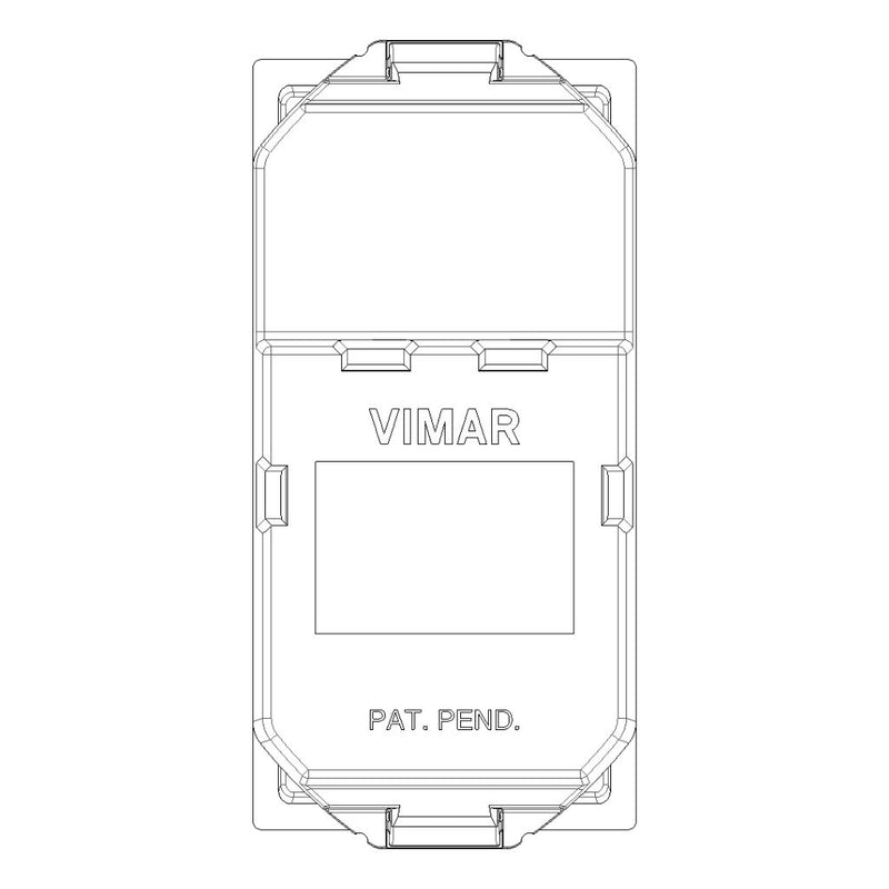 Conector telefónico RJ11 6/4 para NeveUp opción acabado blanco o carbón mate de Vimar