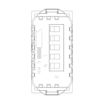 Mecanismo mando electrónico inalambrico IoT (función para agrupar) para NeveUp de Vimar