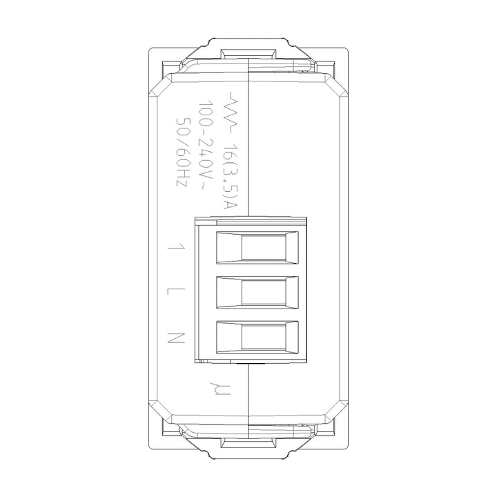 Actuador relé NO smart IoT 16A para NeveUp opción acabado blanco o carbón mate de Vimar