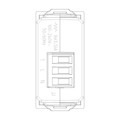 Actuador relé NO smart IoT 16A para NeveUp opción acabado blanco o carbón mate de Vimar