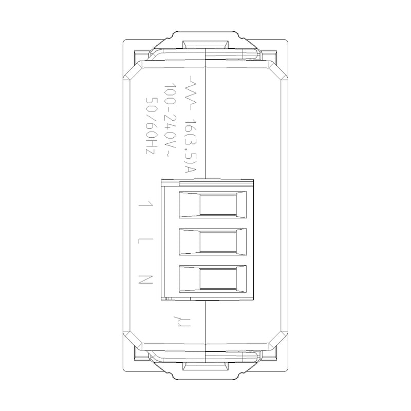 Actuador relé NO smart IoT 16A para NeveUp opción acabado blanco o carbón mate de Vimar