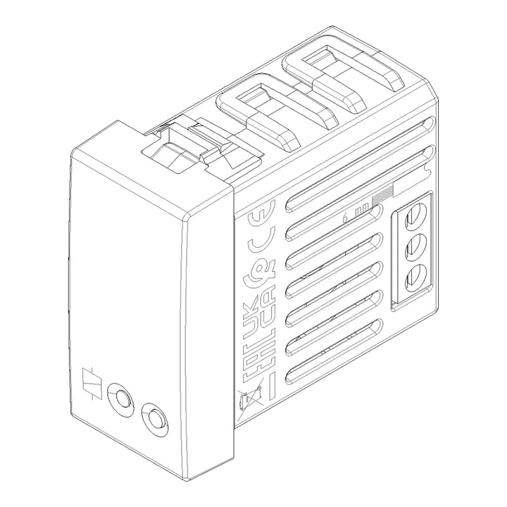 Actuador relé NO smart IoT 16A para NeveUp opción acabado blanco o carbón mate de Vimar
